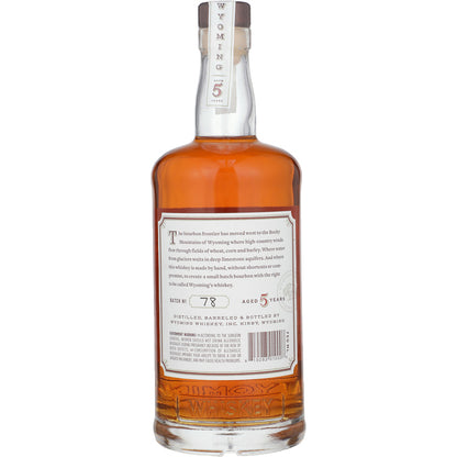 Wyoming Whiskey Bourbon Small Batch 88 - 750ML - Back