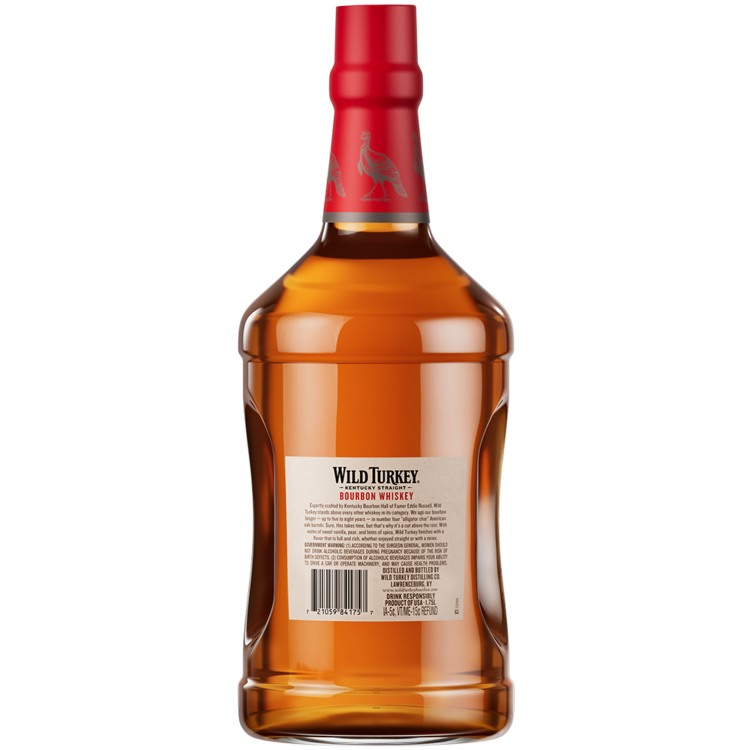 Wild Turkey Straight Bourbon 81 - 1.75L - Back