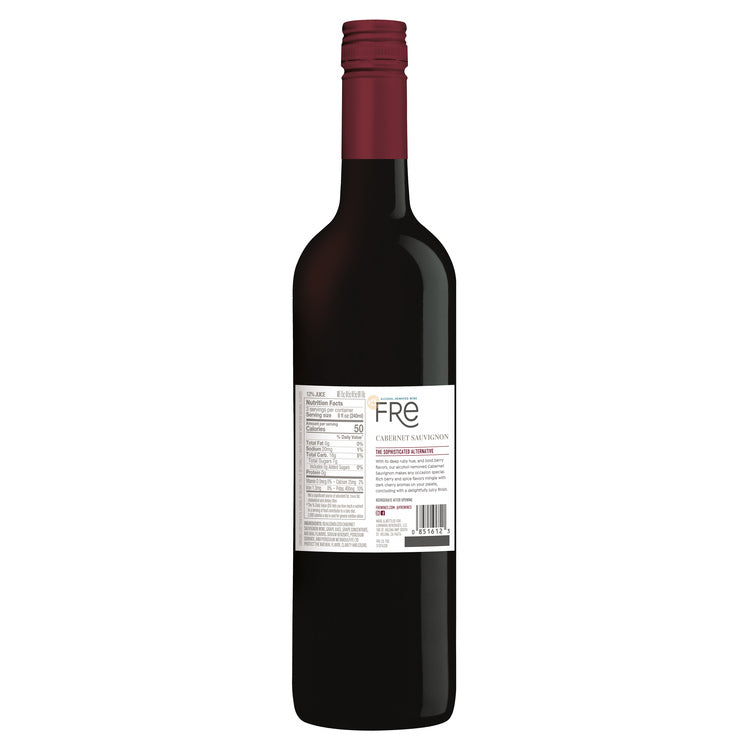 Fre Cabernet Sauvignon Alcohol Removed - 750ML - Back