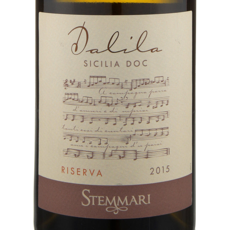 Stemmari Sicilia Bianco Riserva Dalila - 750ML - Front Label