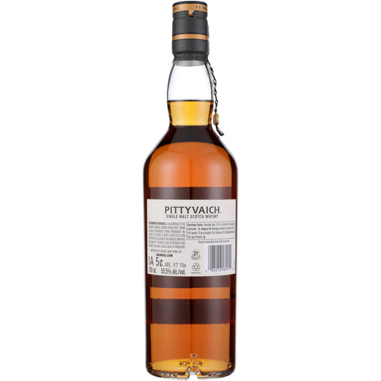 Pittyvaich Single Malt Scotch Natural Cask Strength 1992 Prima Ultima - 700ML - Back