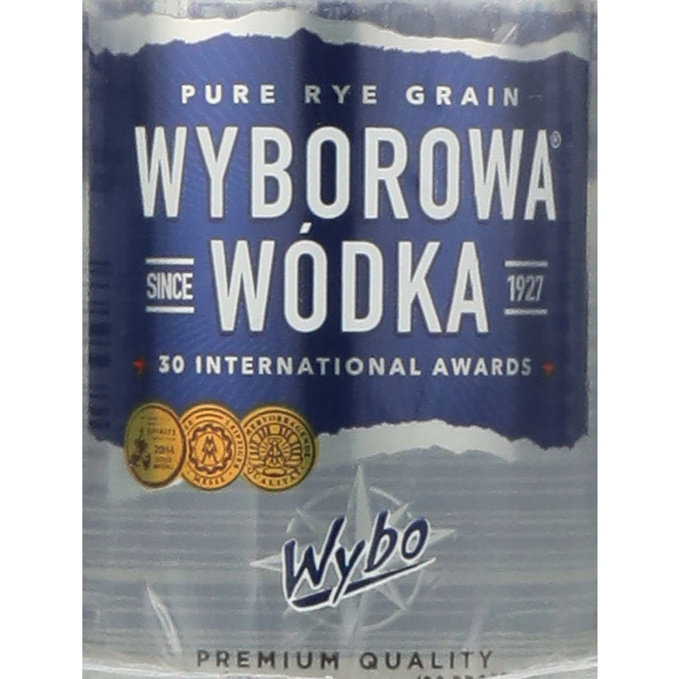 Wyborowa Vodka Pure Rye Grain 80 - 50ML - Front Label