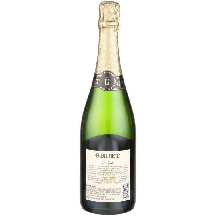 Gruet Brut American - 750ML - Back