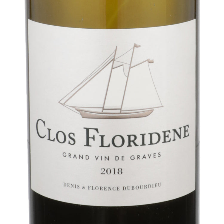Clos Floridene Graves Blanc 2018 Wood Box - 750ML - Front Label