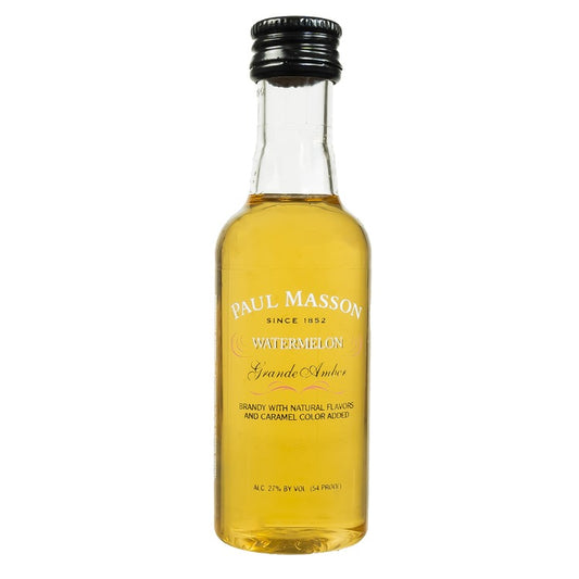 Paul Masson Watermelon Flavored Brandy Grande Amber 54 - 50ML - Front