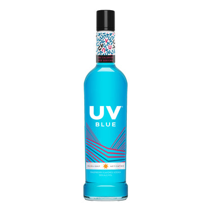 Uv Blue Raspberry Flavored Vodka 60 - 750ML - Front