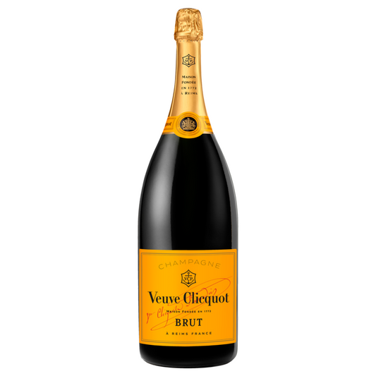 Veuve Clicquot Champagne Brut W/ Wood Gift Box - 3.0L - Front
