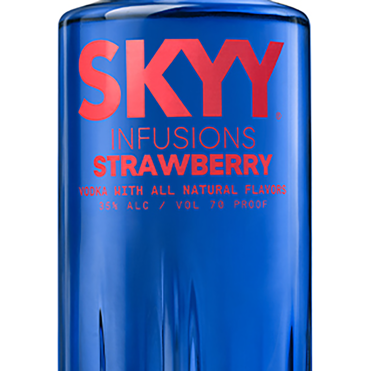 Skyy Strawberry Flavored Vodka Infusions 70 - 1.0L - Front Label