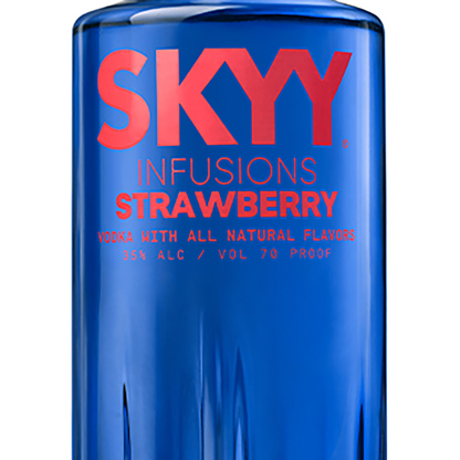 Skyy Strawberry Flavored Vodka Infusions 70 - 1.0L - Front Label