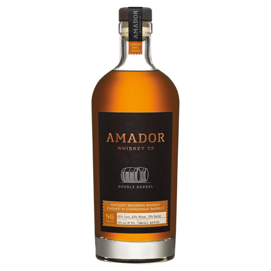 Amador Whiskey Co. Bourbon Double Barrel Chardonnay Barrel Finished 86 - 750ML - Front
