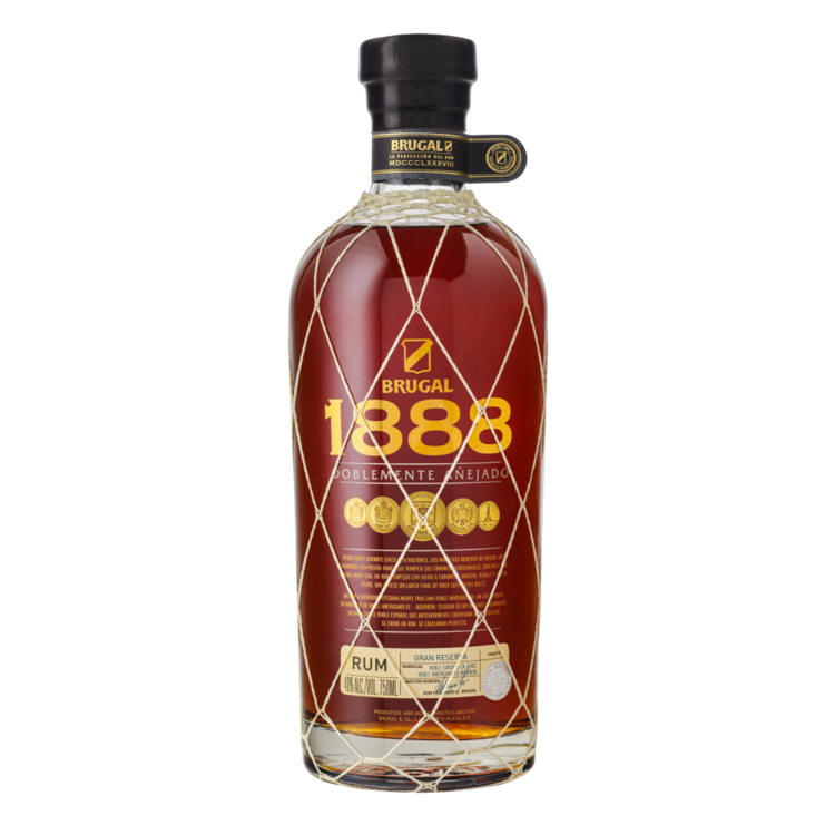 Brugal Aged Rum Gran Reserva 1888 Doblemente Anejado 80 - 750ML - Front