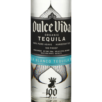 Dulce Vida Tequila Blanco 100 - 750ML - Front Label