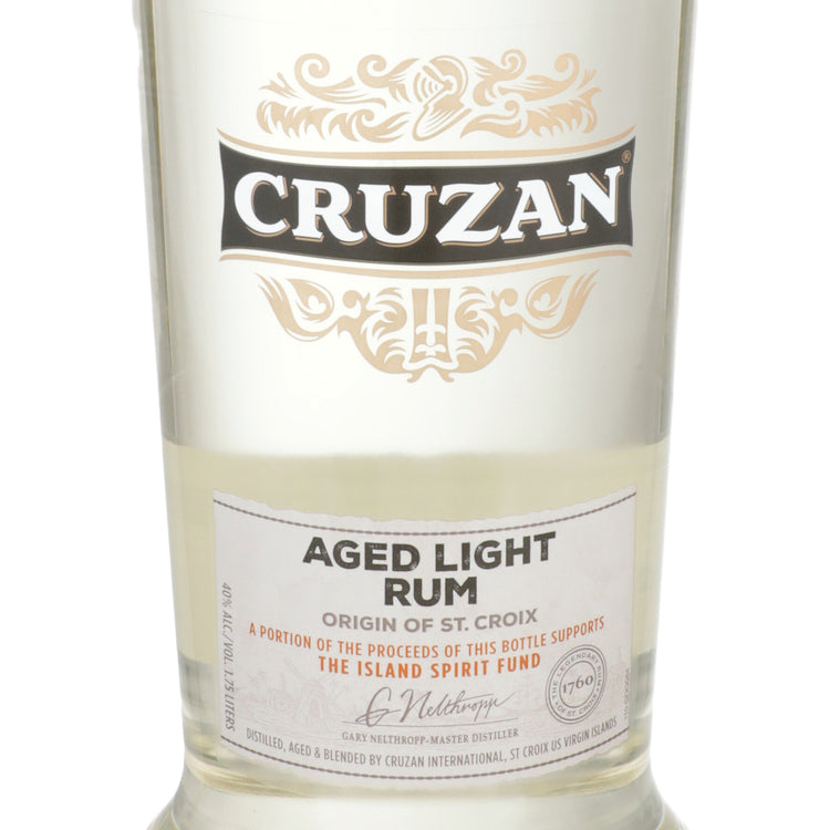 Cruzan Light Rum Aged 80 - 1.75L - Front Label