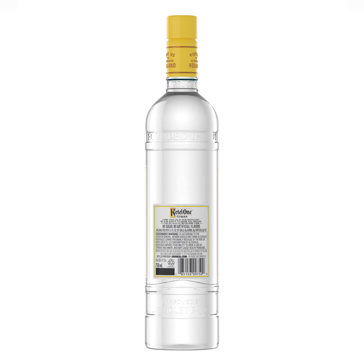 Ketel One Citrus Flavored Vodka Citroen 80 - 750ML - Back