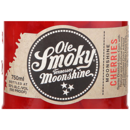 Ole Smoky Cherries Moonshine 100 - 750ML - Front Label
