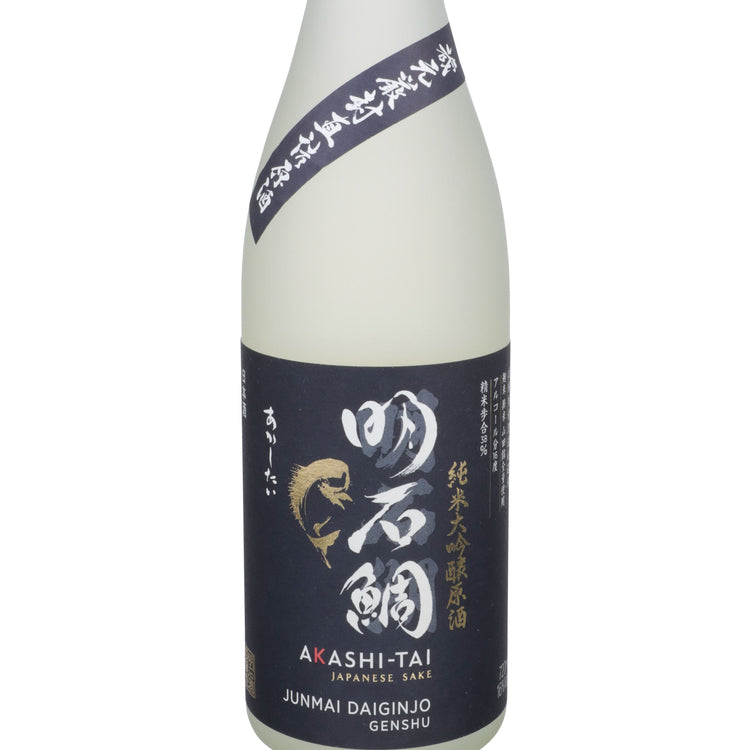 Akashi Tai Junmai Daiginjo Genshu Sake - 720ML - Front Label