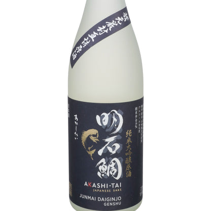 Akashi Tai Junmai Daiginjo Genshu Sake - 720ML - Front Label