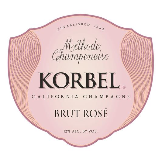 Korbel Brut Rose Champagne California - 750ML