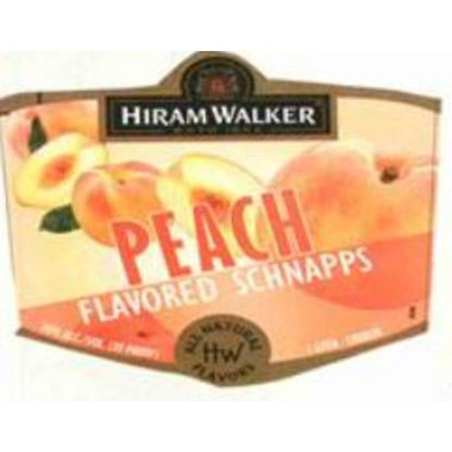 Hiram Walker Peach Schnapps 30 - 1.0L - Front Label