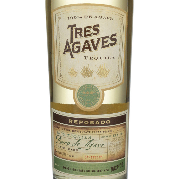 Tres Agaves Tequila Reposado 80 - 750ML - Front Label