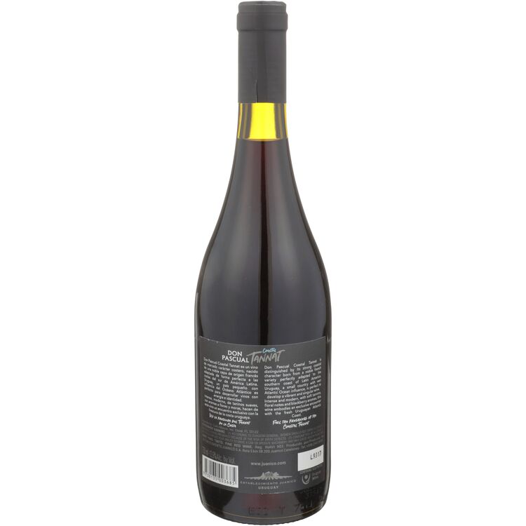 Don Pascual Tannat Coastal Uruguary Juanico - 750ML - Back