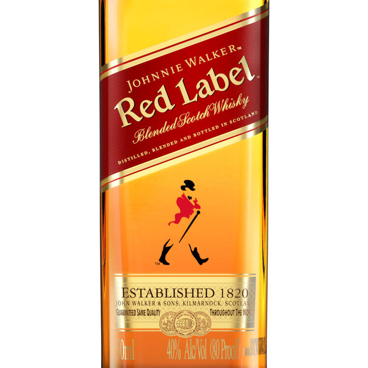 Johnnie Walker Blended Scotch Red Label 80 - 50ML - Front Label