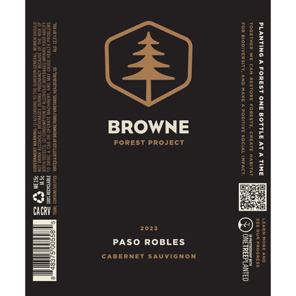 Browne Family Vineyards Cabernet Sauvignon Forest Project Paso Robles - 750ML - Front Label