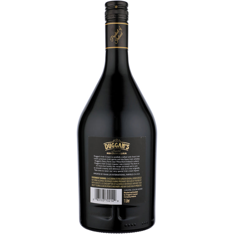 Duggans Irish Cream 34 - 1.0L - Back