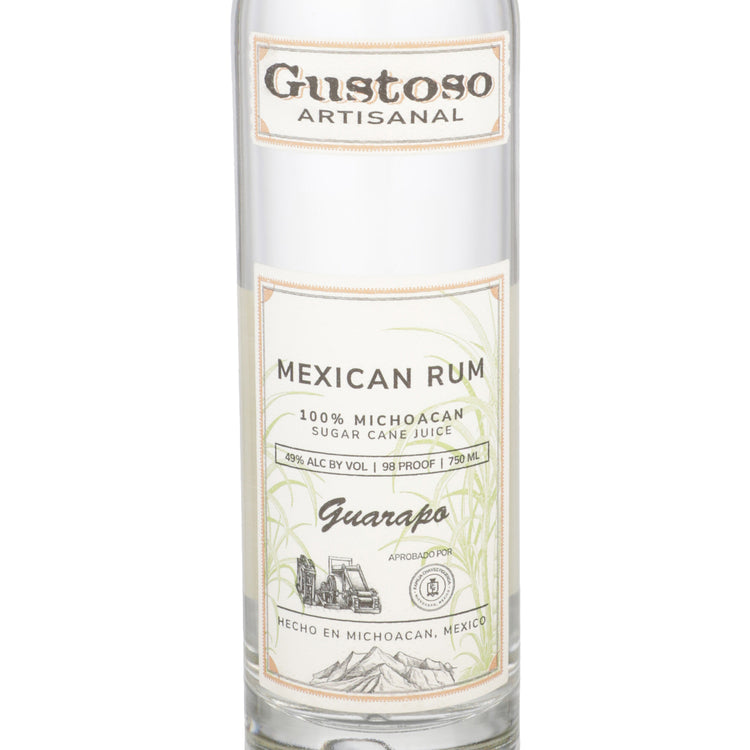 Gustoso Aguardiente Artisanal Rum Guarapo 98 - 750ML - Front Label