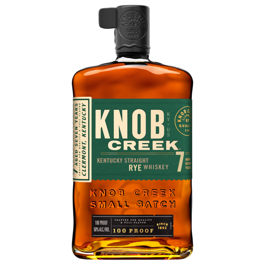 Knob Creek Straight Rye Whiskey Small Batch 7 Yr 100 - 1.75L - Front