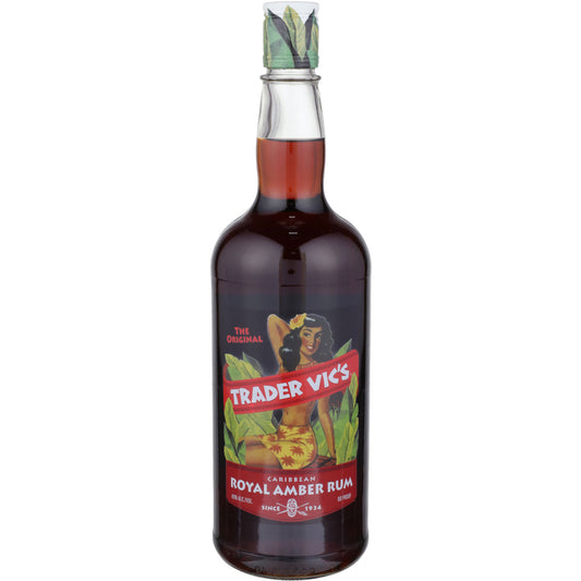 Trader Vic's Dark Rum Royal Amber 80 - 1.0L - Front