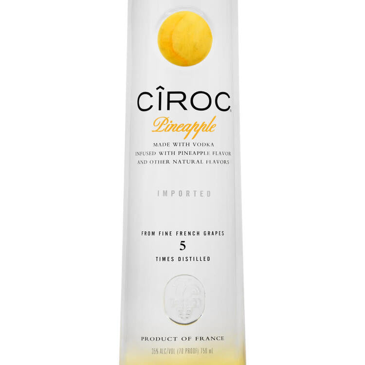 Ciroc Pineapple Flavored Vodka 70 - 750ML - Front Label