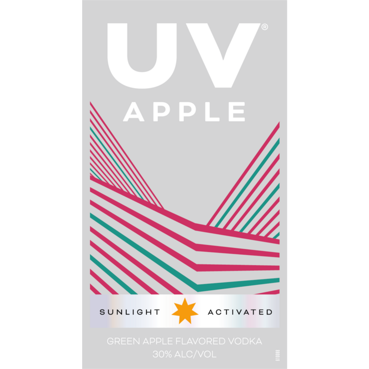 Uv Apple Flavored Vodka 60 - 750ML - Front Label