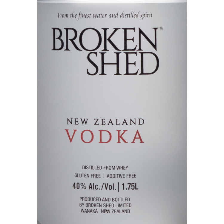 Broken Shed Vodka 80 - 1.75L - Front Label