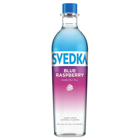 Svedka Blue Raspberry Flavored Vodka 70 - 750ML - Front