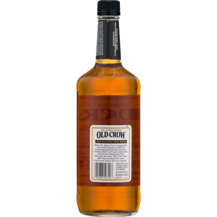 Old Crow Straight Bourbon 3 Yr 80 - 1.0L - Back