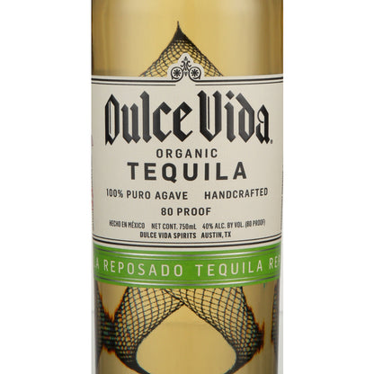 Dulce Vida Tequila Reposado 80 - 750ML - Front Label