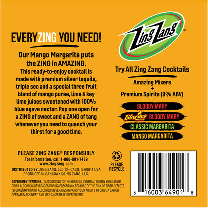 Zing Zang Mango Margarita 18 - 12 Z