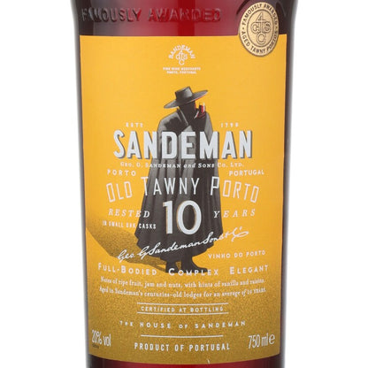 Sandeman Porto Tawny 10 Yr - 750ML - Front Label