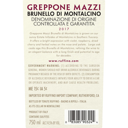 Tenuta Greppone Mazzi Brunello Di Montalcino 2018 Wood Box - 750ML