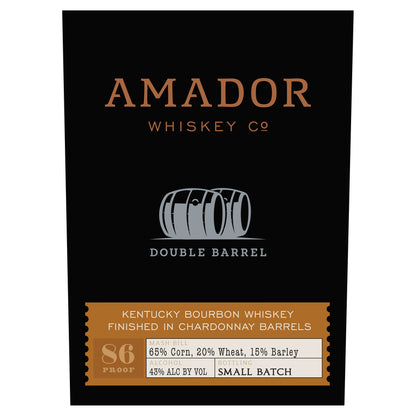 Amador Whiskey Co. Bourbon Double Barrel Chardonnay Barrel Finished 86 - 750ML