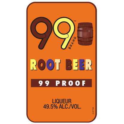 99 Brand Root Beer Liqueur 99 - 200ML - Front Label