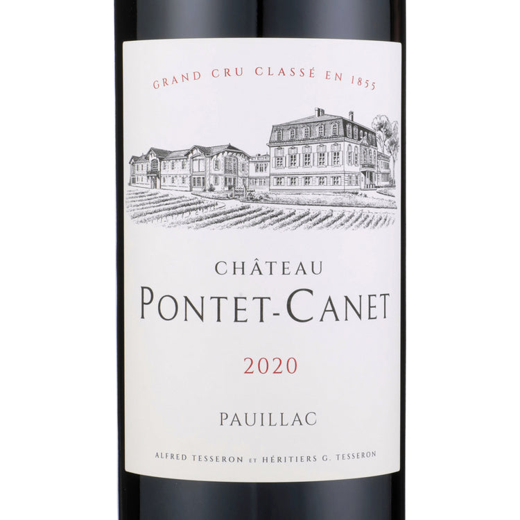 Chateau Pontet Canet Pauillac 2020 Wood Box - 750ML - Front Label