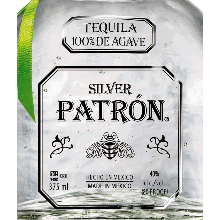 Patron Tequila Silver 80 - 375ML - Front Label