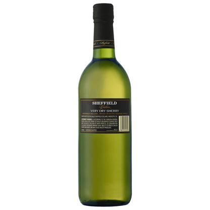 Sheffield Cellars Very Dry Sherry California - 750ML - Back