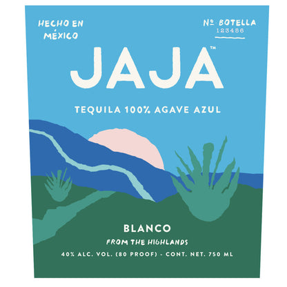 Jaja Tequila Blanco 80 - 375ML - Front Label