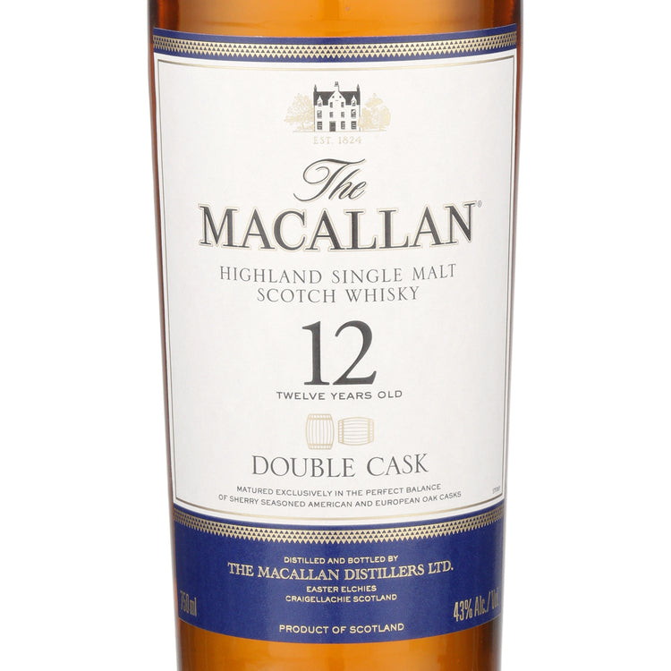 The Macallan Single Malt Scotch Double Cask 12 Yr 86 - 750ML - Front Label