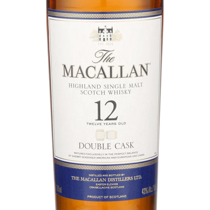 The Macallan Single Malt Scotch Double Cask 12 Yr 86 - 750ML - Front Label