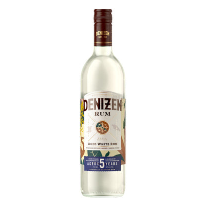 Denizen Small Batch Aged White Rum 3 Yr 80 - 750ML - Front