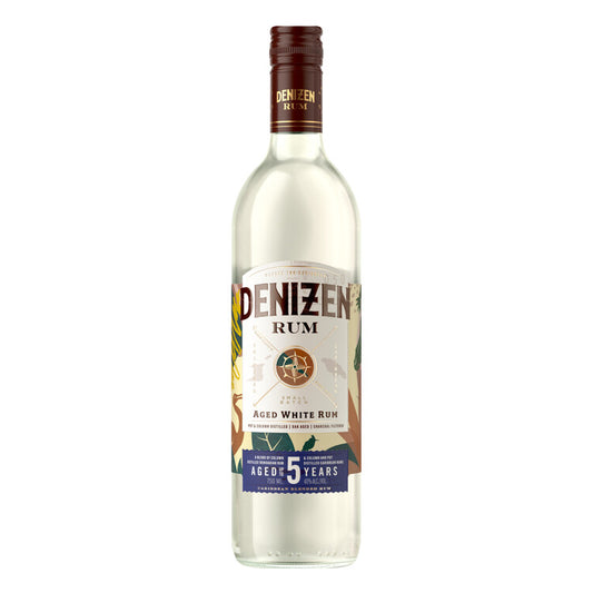 Denizen Small Batch Aged White Rum 3 Yr 80 - 750ML - Front